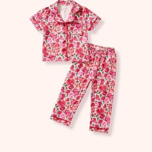 Floral Kids Pajamas Set NWT